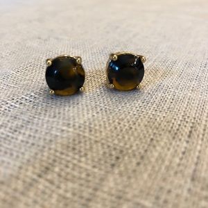 J. Crew gumdrop earrings in tortoiseshell